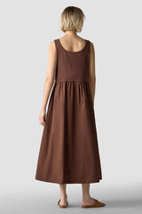 SLEEVELESS FIT FLARE DRESS