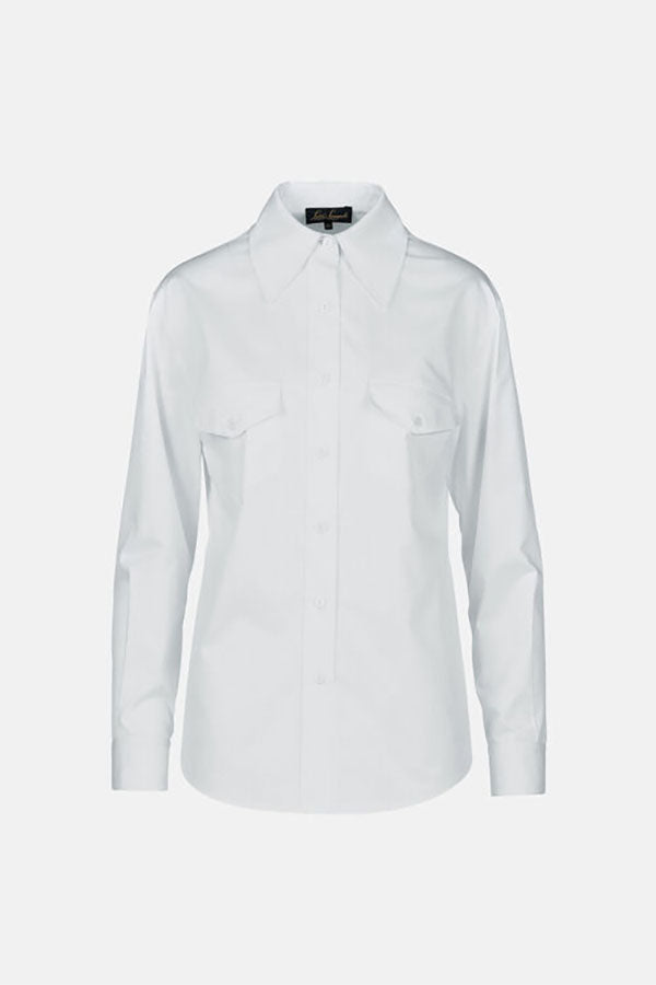 LEILA WHITE COTTON SHIRT