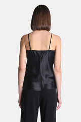 LEZIONI BLACK ELEGANT LINGERIE INSPIRED TOP