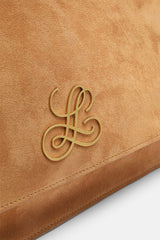 LS1928GC CARAMEL SUEDE SHOULDER BAG
