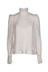 LUCCHETTO WHITE LACE BLOUSE
