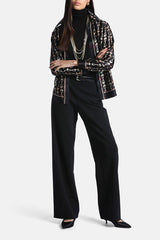 LUSIA EQUESTRIAN PRINTED SILK SHIRT