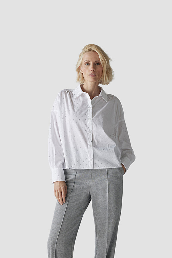 GLITTER STONES WHITE SHIRT