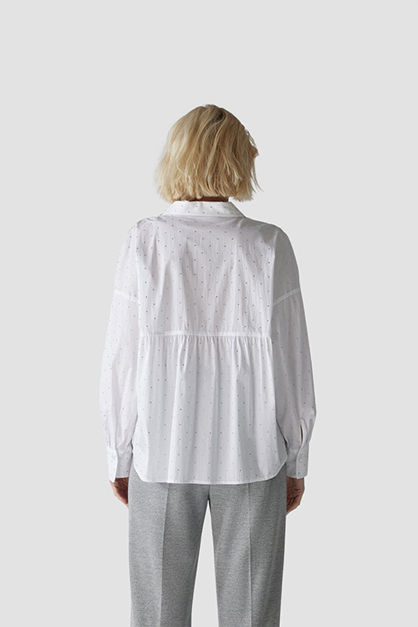 GLITTER STONES WHITE SHIRT