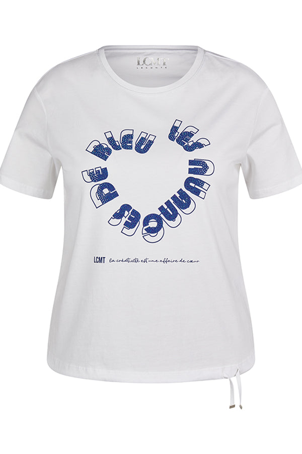 LES NUANCES BLEU DRAWSTRING T-SHIRT