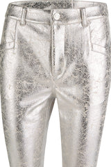 SILVER METALLIC TROUSERS
