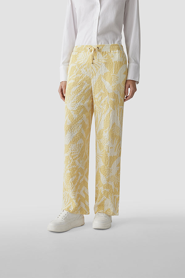 YELLOW PRINTED TROUSERS