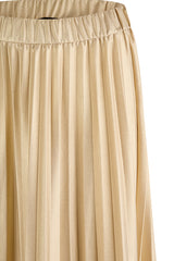 GOLD MAXI PLEATED SKIRT