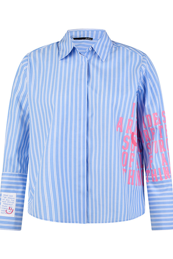 STRIPED MESSAGE SHIRT