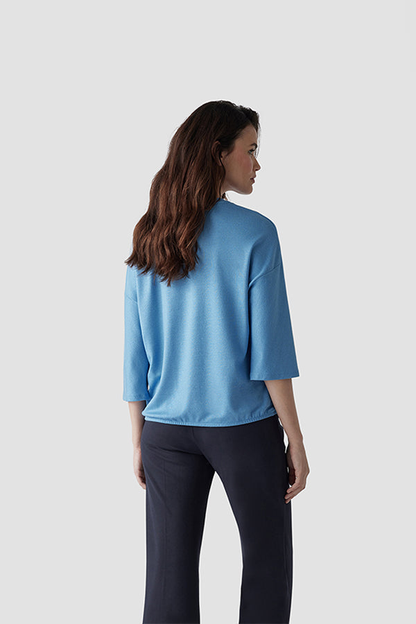 LOOSE LIGHT BLUE T-SHIRT