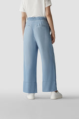DRAWSTRING DENIM TROUSERS