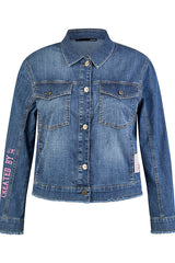 PRINTED DENIM JACKET