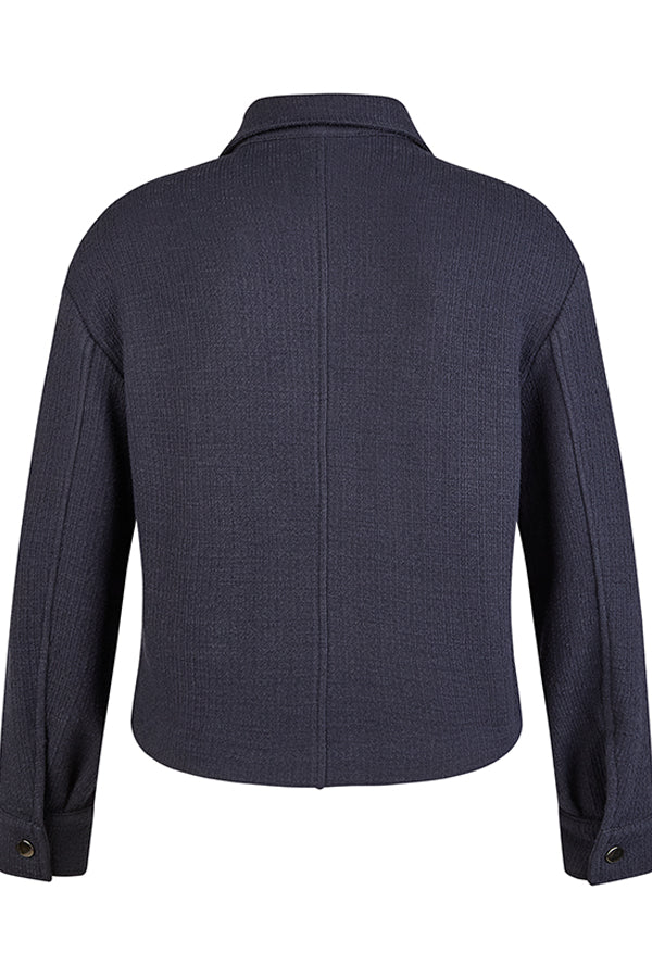 NAVY PATCH POCKET JACKET
