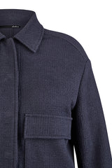 NAVY PATCH POCKET JACKET