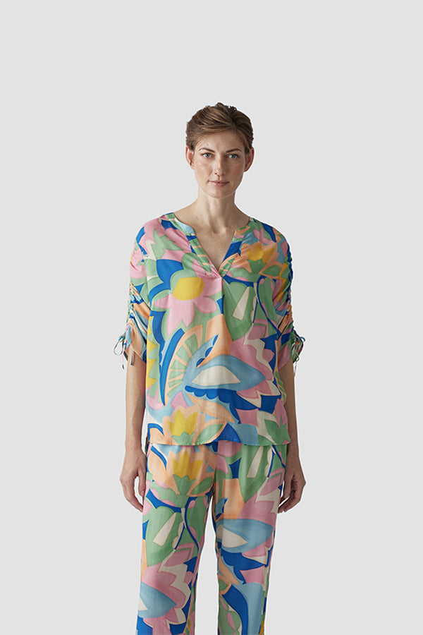 JADE FLORAL PRINT BLOUSE