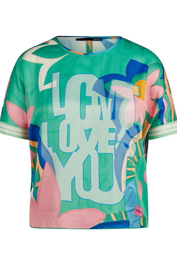 JADE FLORAL PRINT T-SHIRT