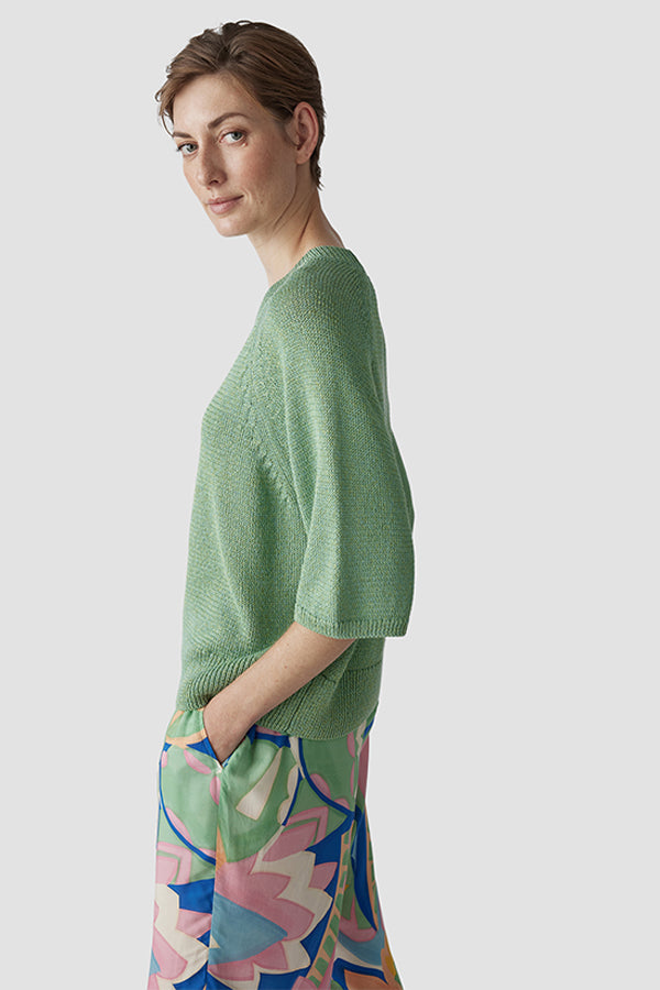 JADE GLOSSY SWEATER