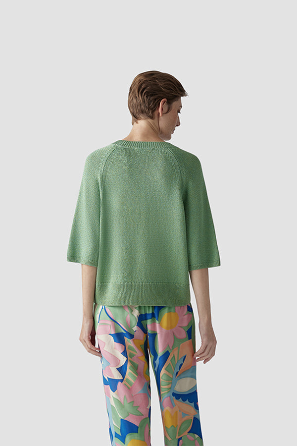 JADE GLOSSY SWEATER