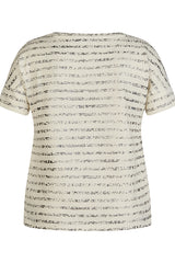 SUNSHINE PRINTED STRIPED T-SHIRT