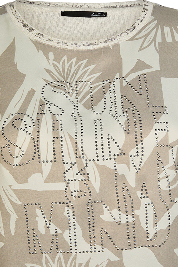 SUNSHINE PRINTED STRIPED T-SHIRT