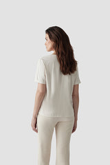 BEIGE THINK ABOUT THINGS T-SHIRT