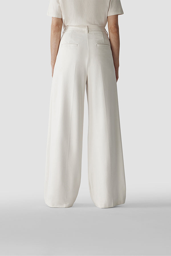 IVORY STRAIGHT TROUSERS