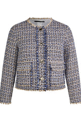 BOUCLE BUTTONED JACKET