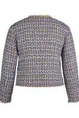 BOUCLE BUTTONED JACKET