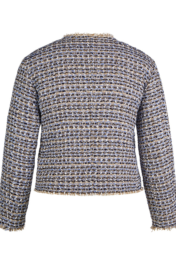 BOUCLE BUTTONED JACKET