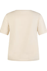 SEQUINNED GOLD LEAF T-SHIRT
