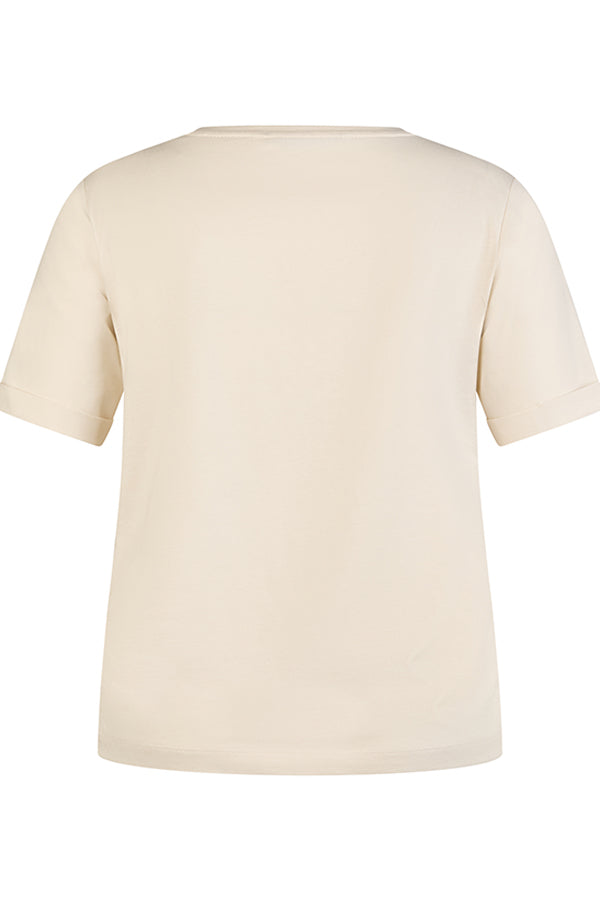 SEQUINNED GOLD LEAF T-SHIRT
