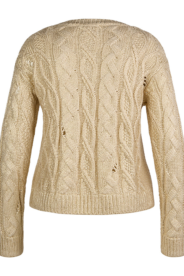GOLD SHINY SWEATER