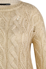 GOLD SHINY SWEATER