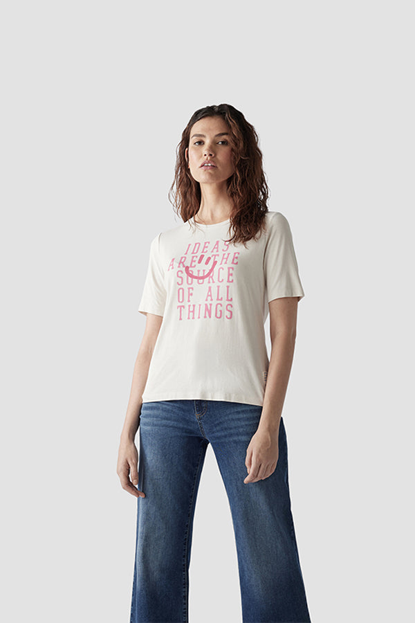 SMILEY IDEAS PRINT T-SHIRT