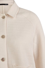 CREAM BUTTONED JACKET