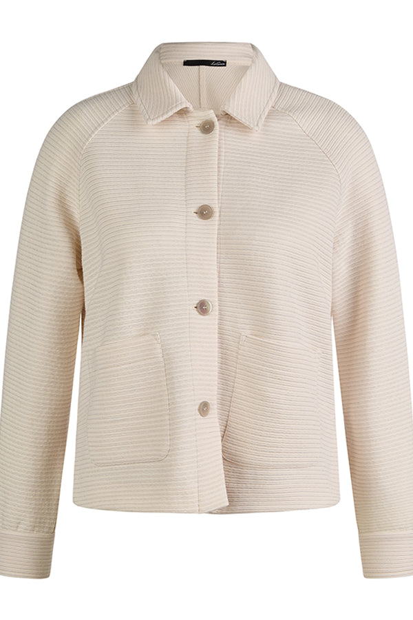 CREAM BUTTONED JACKET