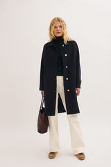 ANET STRAIGHT DOUBLE-FACED WOOL TRENCH COAT