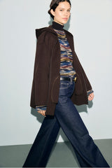 ALVA DOUBLE-FACED WOOL HOODED COAT