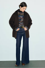 ALVA DOUBLE-FACED WOOL HOODED COAT