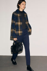 ALMY SHORT CHECKERED COAT