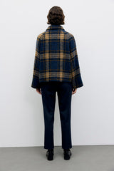ALMY SHORT CHECKERED COAT