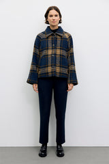 ALMY SHORT CHECKERED COAT
