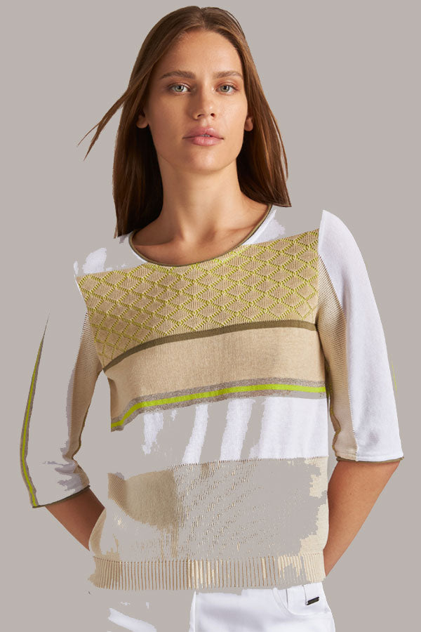 ACID GREEN STRIPED SWEATER