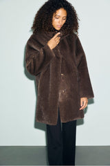 AMY MID-LENGTH FAUX FUR COAT