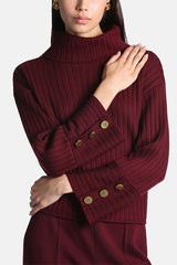 MABELS GOLD TONE DETAILS SWEATER