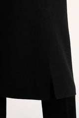 MAGON BLACK BLENDED WOOL SKIRT