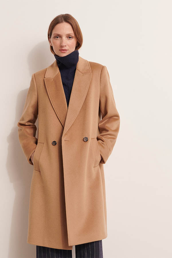 MAJESTUEUX LONG DOUBLE-BREASTED COAT