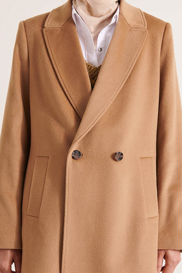 MAJESTUEUX LONG DOUBLE-BREASTED COAT