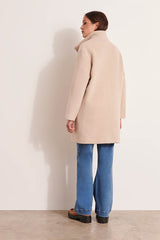 MALAGA BEIGE MID-LENGTH COAT