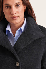 MALAGA BLUE MID-LENGTH COAT